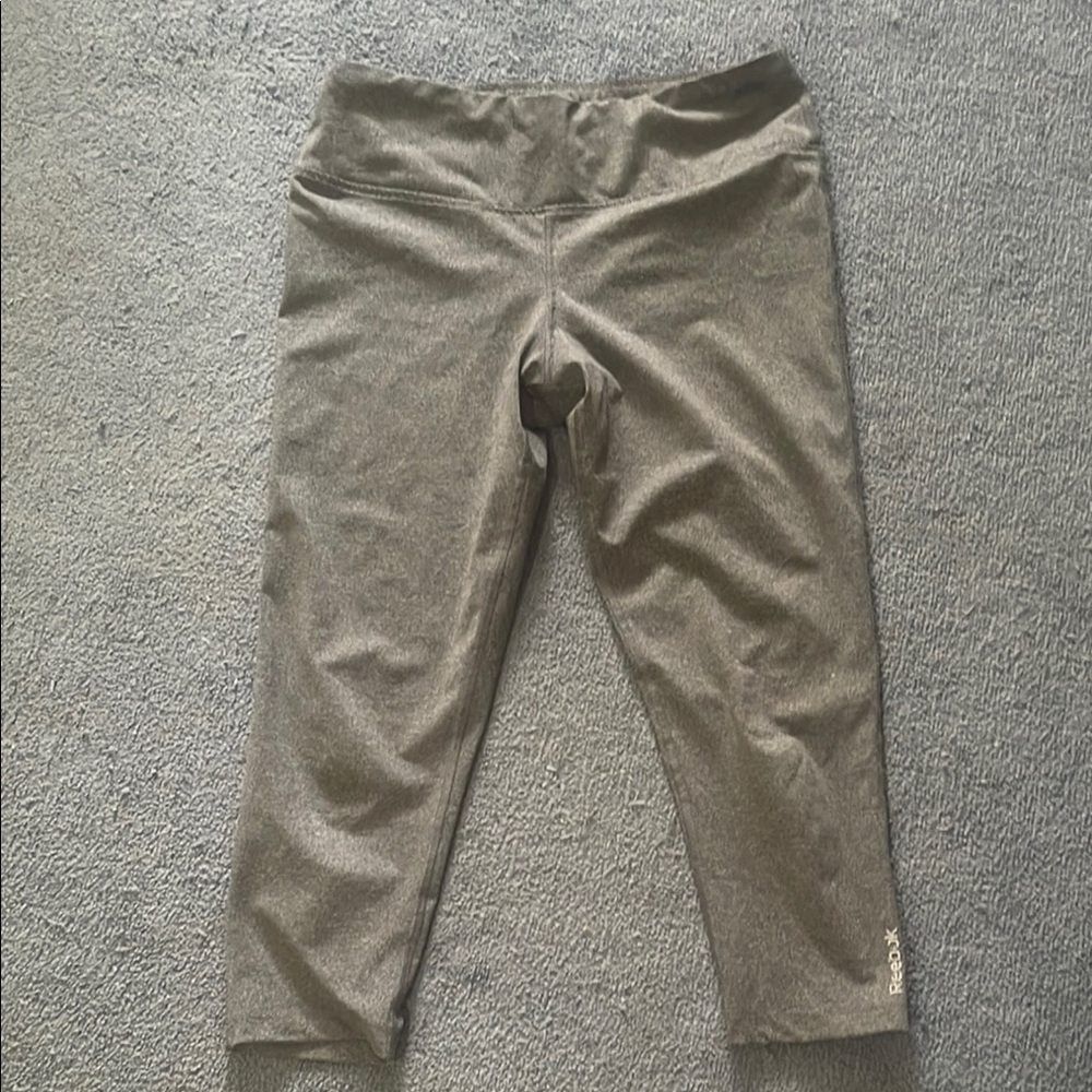 Reebok Gray Leggings Comfortable Activewear